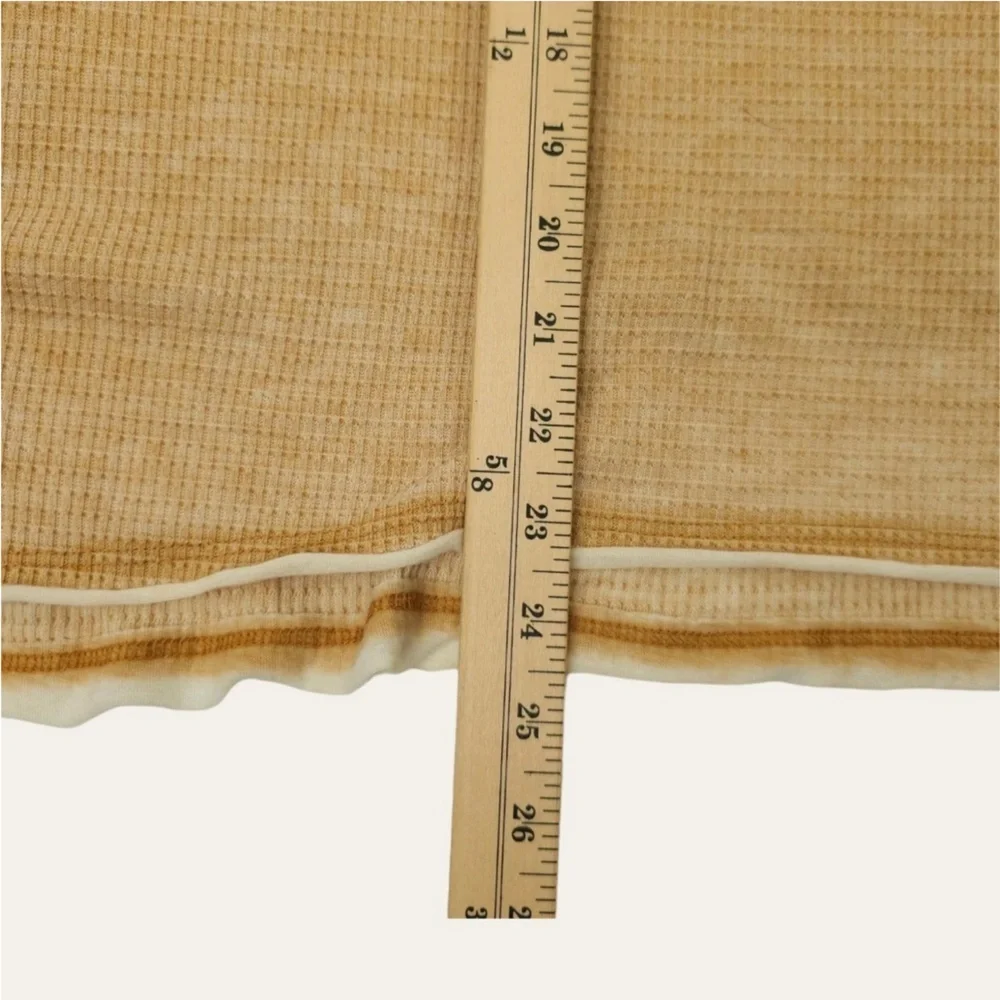 Free People Brown Long Sleeve V-Neck Top size small